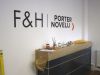 Wandbeschriftung f�r die M�nchner Werbeagentur
F & H - Porter Novelli